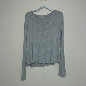 American Eagle Ribbed Long Sleeve Shirt